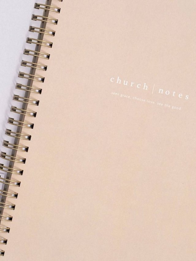 Dove Grey Bible Study Spiral Notebook, 3 of 13