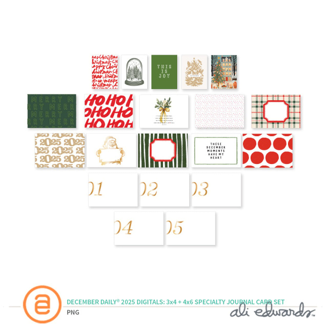 December Daily® 2025 Digital Specialty Journal Card Pack, 1 of 1