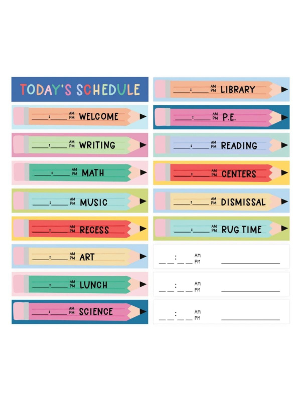 Class Schedule Paper Die Cuts, 1 of 2