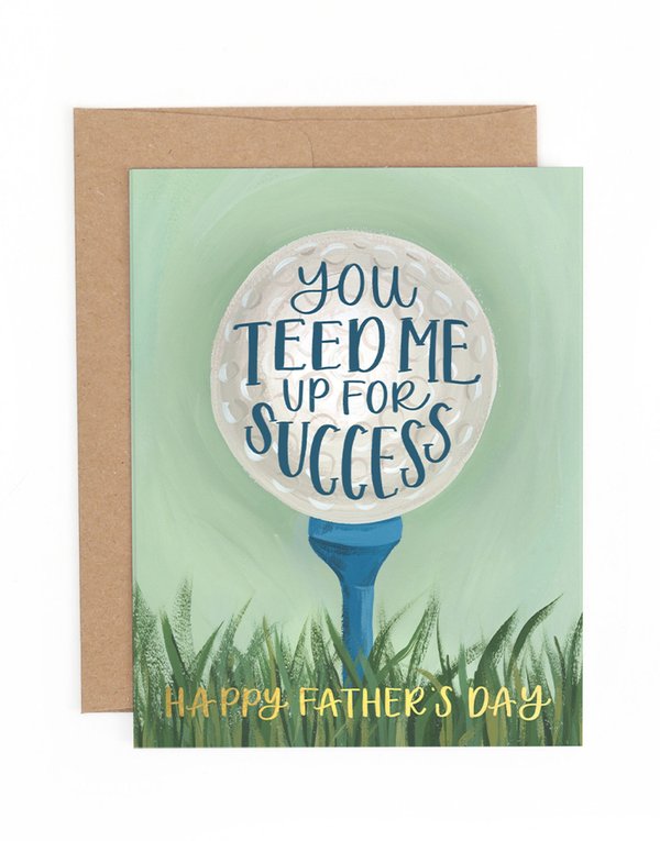Father's Day Golf Greeting Card, 1 of 1