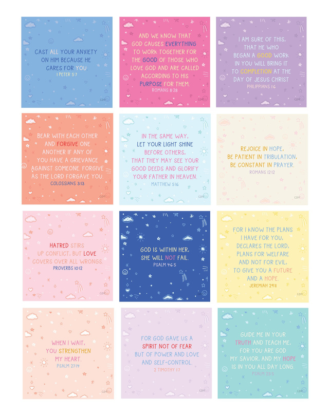 Verses For Daughters – Bible Verse Card Set with Display Stand, 2 of 6