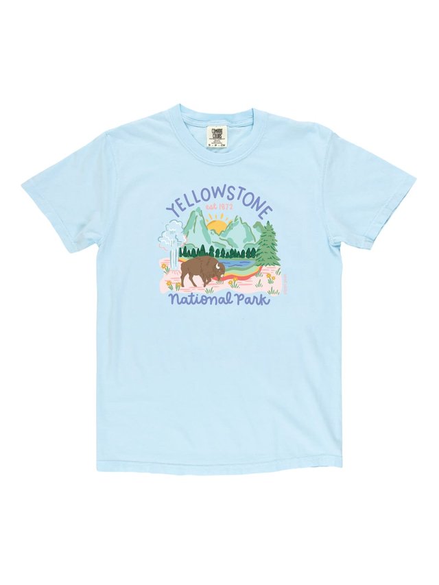 Yellowstone National Park Tee - Chambray, 3 of 3