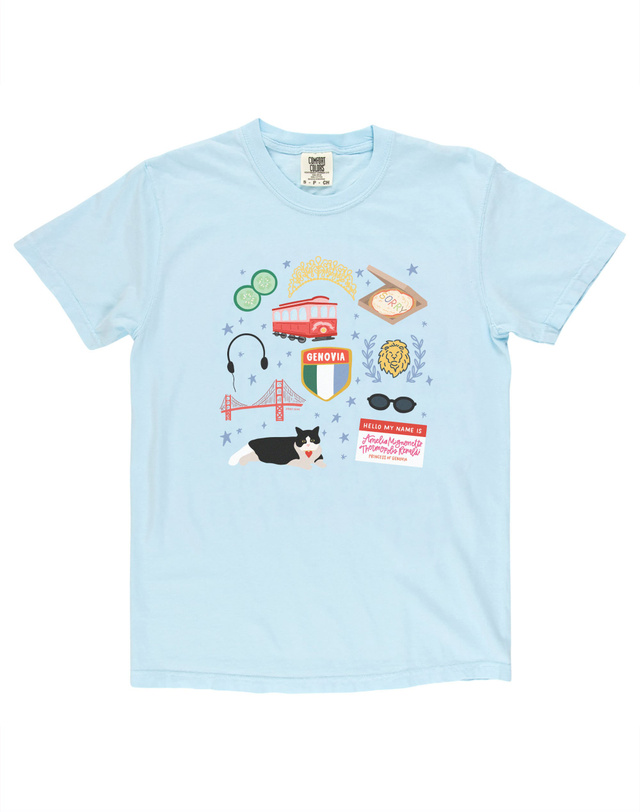 Princess Illustrations Tee - Chambray, 4 of 4
