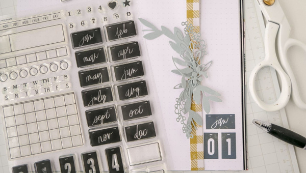 Stamp Set : 6×8 Monthly Planner, 5 of 5