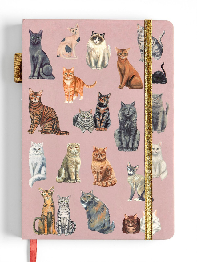 Feline Friends Cats Lay Flat Lined Journal, 2 of 2