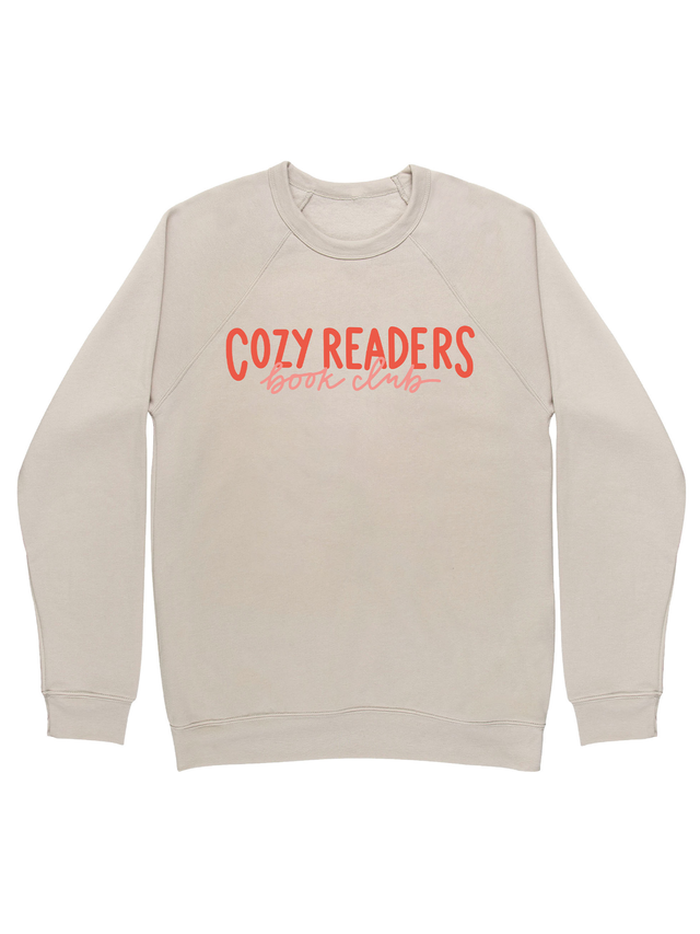 Cozy Readers Book Club Sweatshirt - Heather Dust, 4 of 5