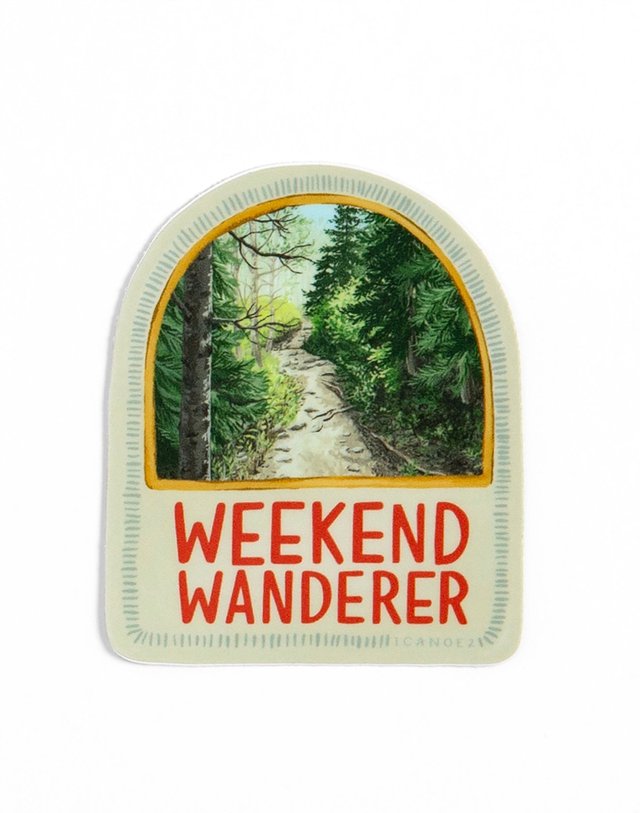 Weekend Wanderer Decal Sticker, 5 of 5