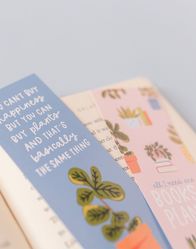 All I Need Are Books and Plants Bookmark Set, 3 of 4