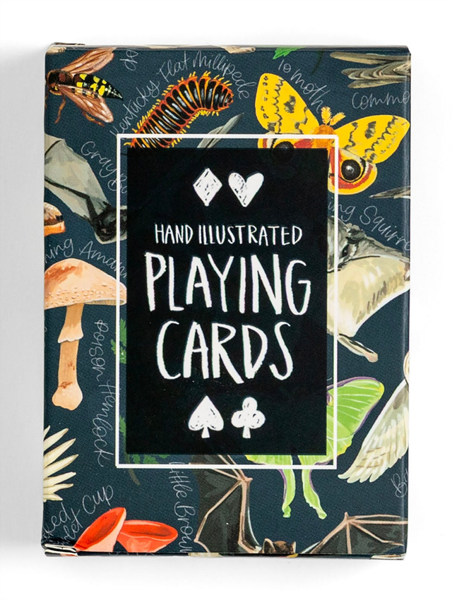 Midnight Flora & Fauna Deck of Playing Cards, 2 of 6