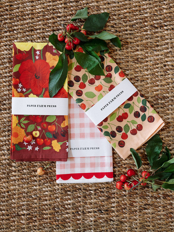 Cherry Grove Kitchen Tea Towel, 4 of 6