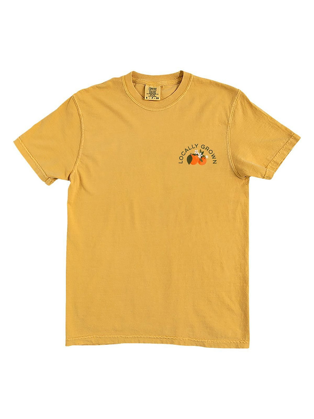Orange Orchard Farmers Market Tee - Mustard, 2 of 5