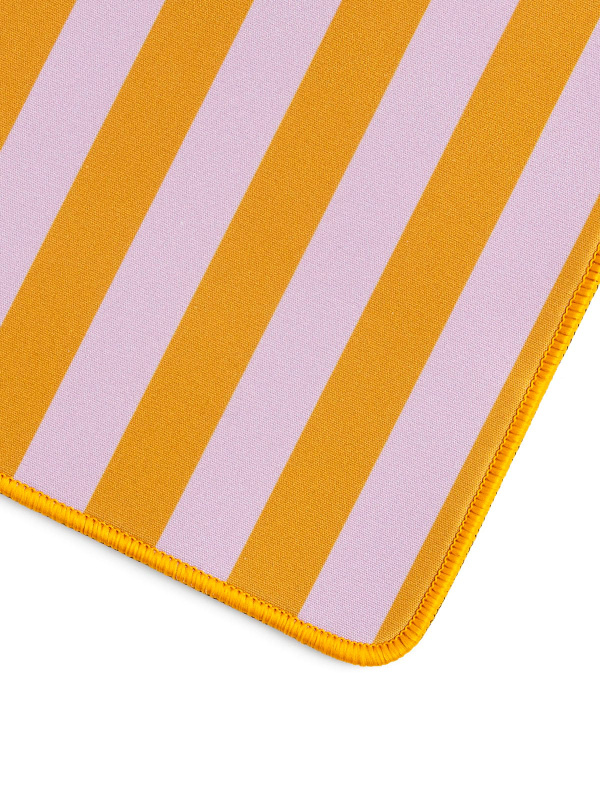 Orange Stripes Large Desk Mat, 3 of 4