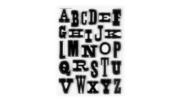 Stamp Set : 6×8 Typeset Alpha, 1 of 5