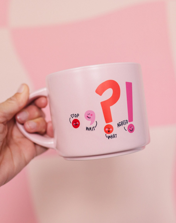 Punctuation Large Ceramic Mug, 2 of 4