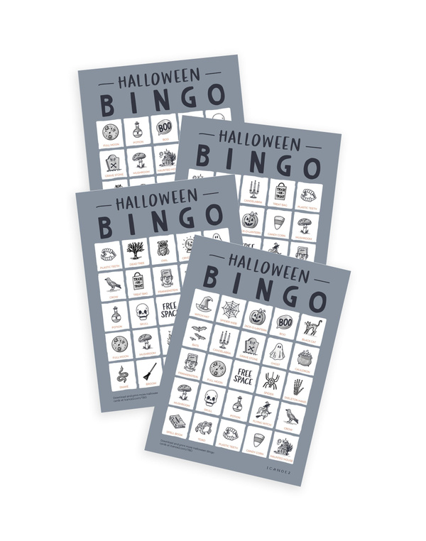 Digital Printable Halloween Bingo, 2 of 2