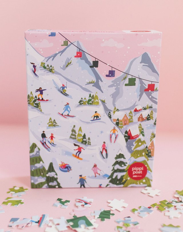 Snowy Slopes - 500 Piece Jigsaw Puzzle, 4 of 6