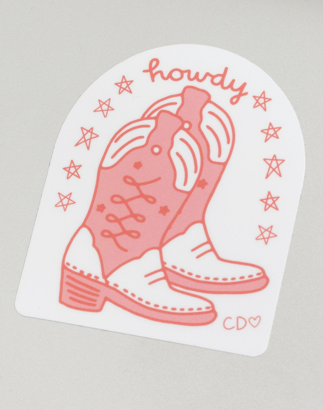 Cowgirl Boots Decal Sticker, 3 of 3