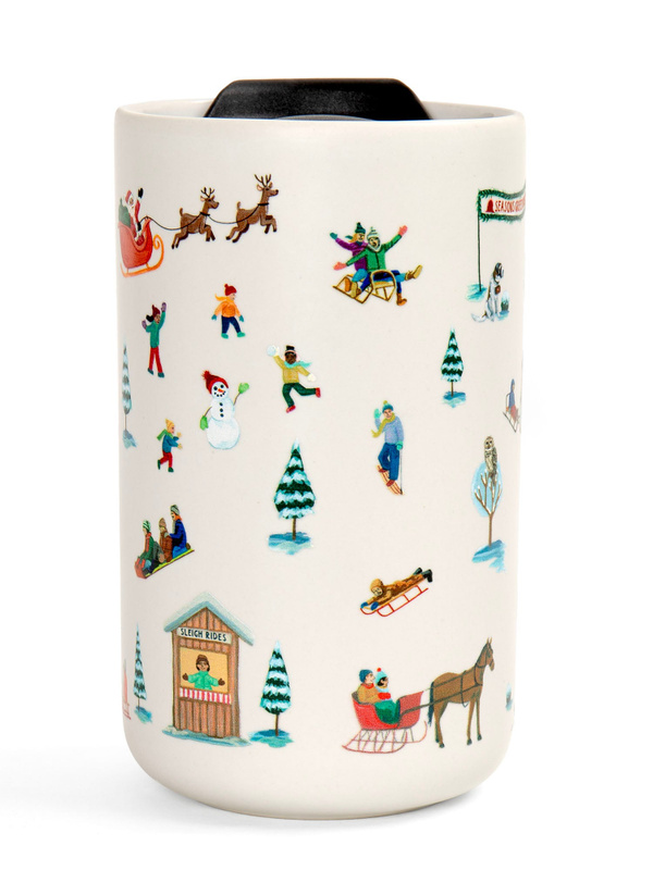 Winter Slopes 18oz Travel Ceramic Coffee Mug, 2 of 4
