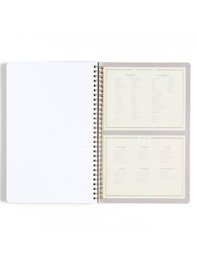 Black Bible Study Spiral Notebook with Reference Maps, 5 of 10