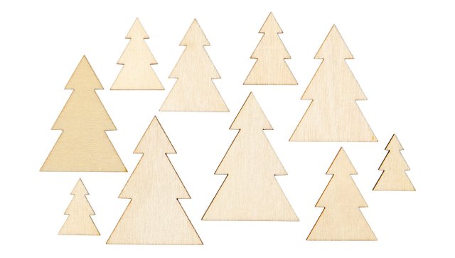 Wood Veneer Trees, 1 of 3