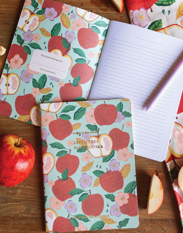 What you Water Grows Apple Tree Stitched Notebook, 3 of 4
