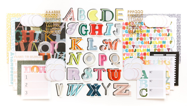 Scrapbook Kit - Alphabet, 1 of 5