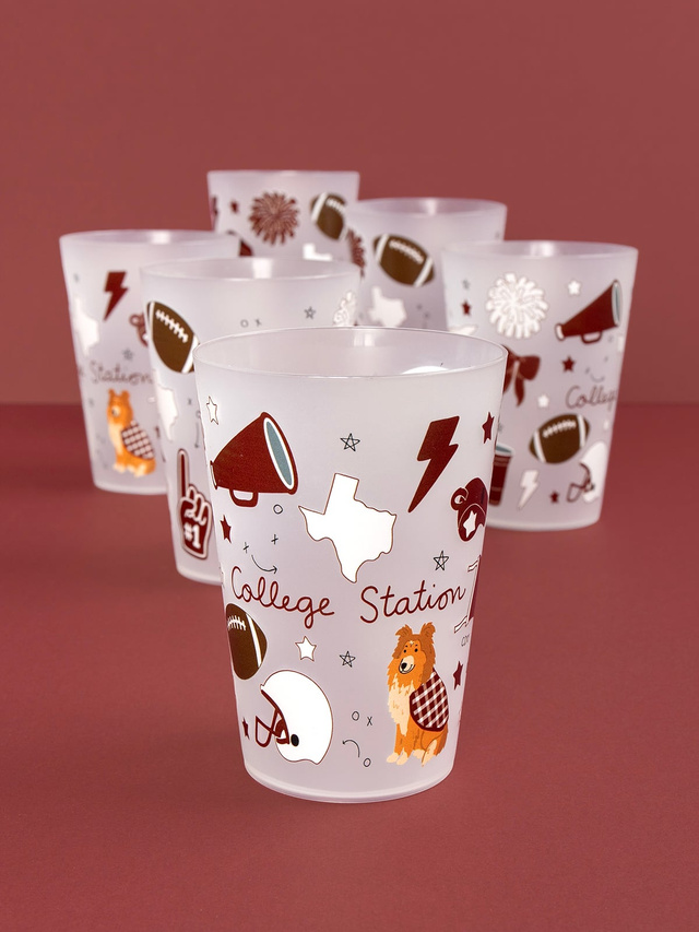 College Station Football Game Day 16oz Stadium Cups, 1 of 3