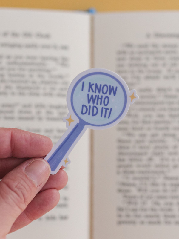 I Know Who Did It Mystery Reader Decal Sticker, 1 of 3