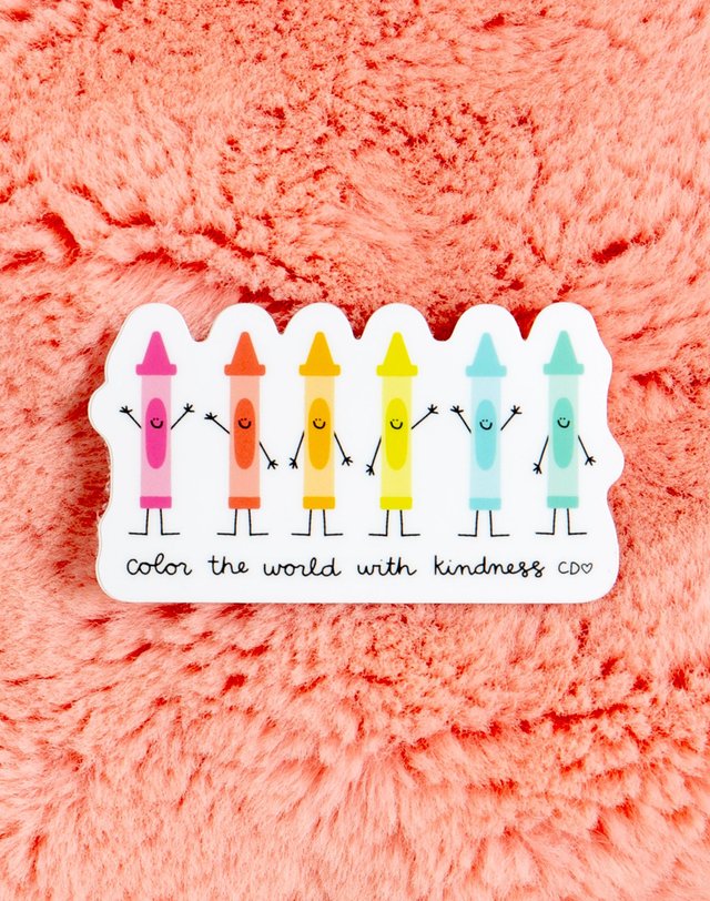 Color the World with Kindness Decal Sticker, 2 of 3