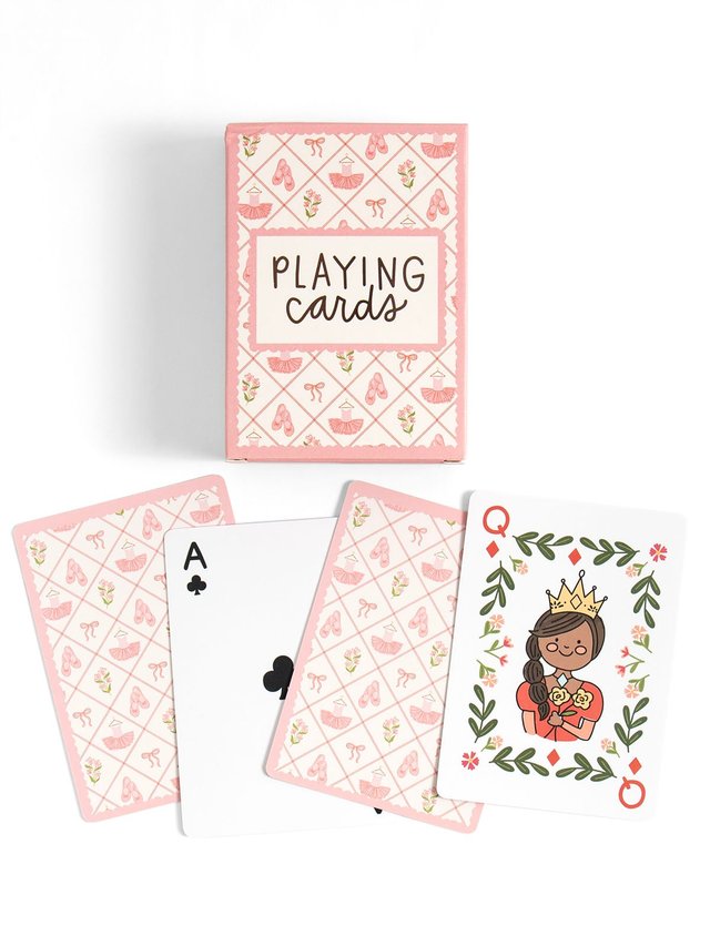 Ballet Florals & Bows - Deck of Playing Cards, 5 of 6
