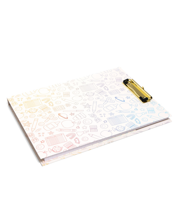 Classroom Icons Clipfolio with Lined Notepad, 5 of 8