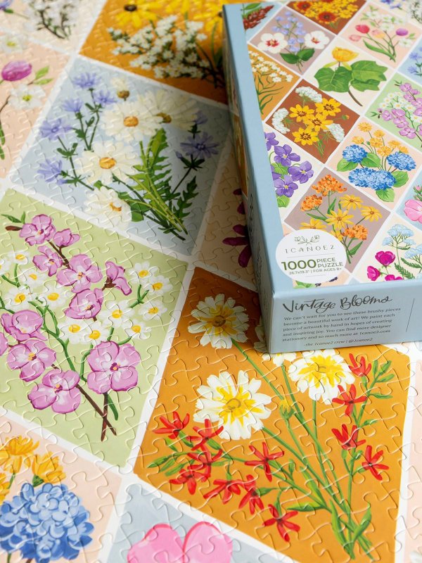 Vintage Blooms - 1,000 Piece Floral Jigsaw Puzzle, 2 of 9