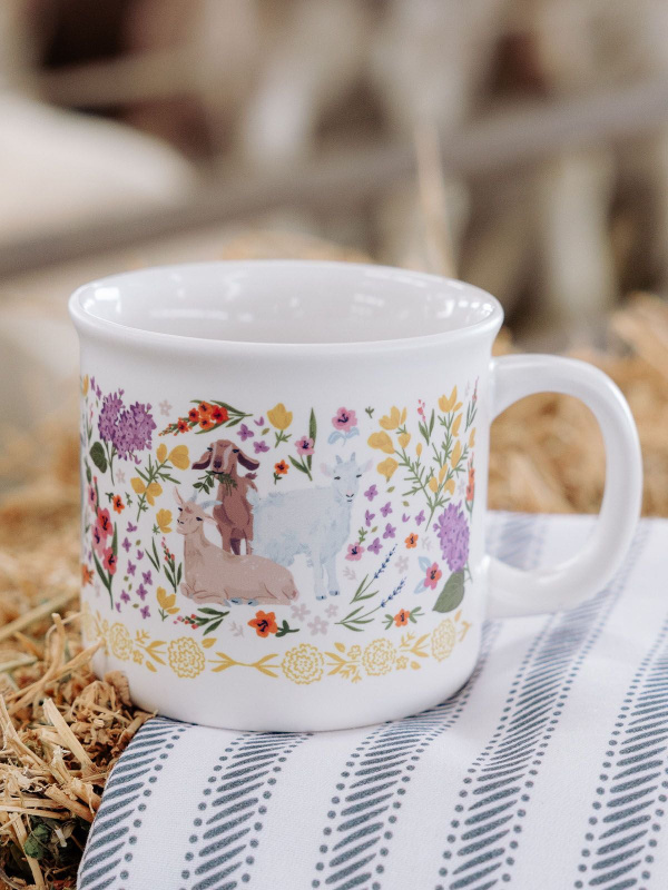 Goat Folk Floral Mug, 2 of 8