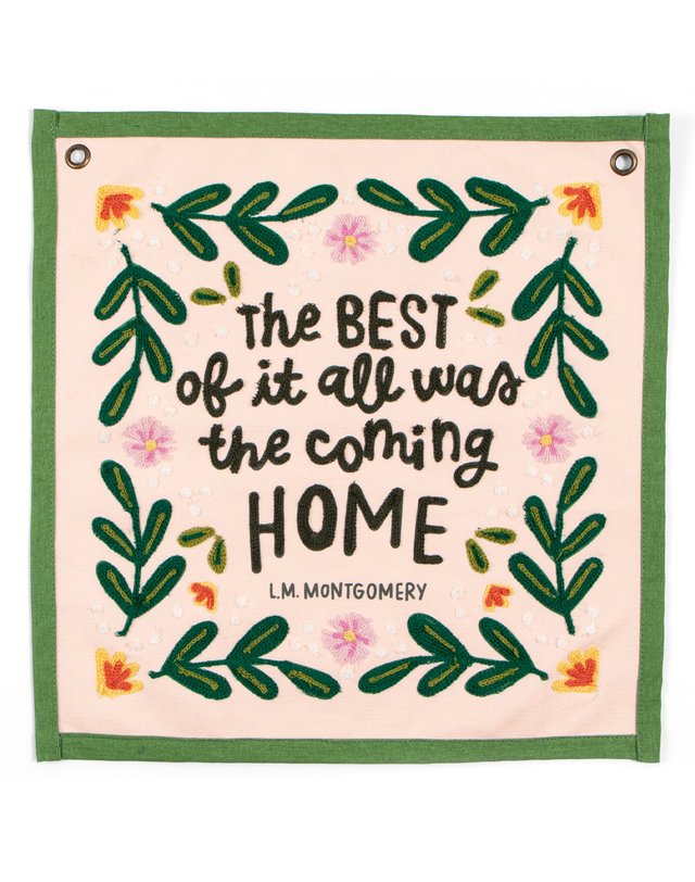 The Best Anne of Green Gables Embroidered Canvas Banner, 3 of 4