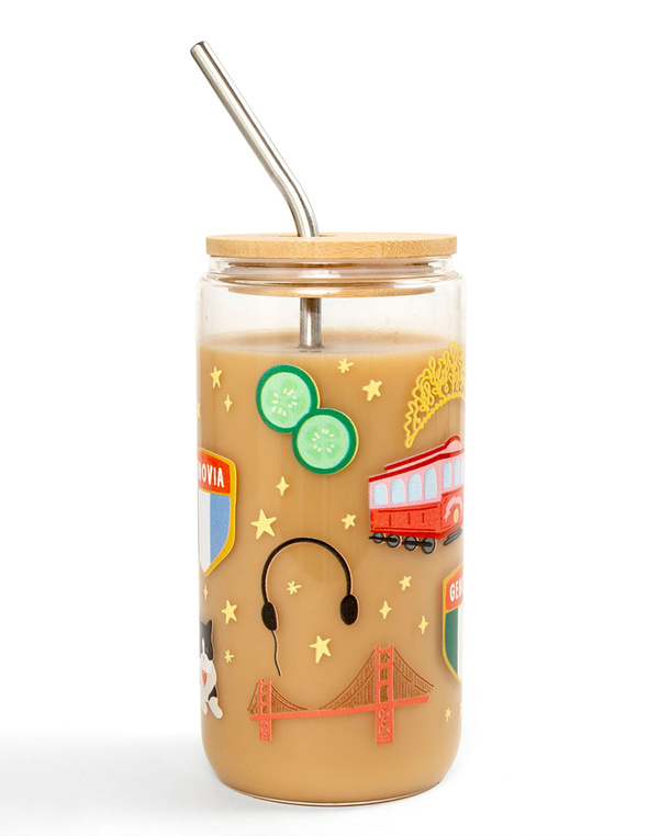 Princess Illustrations Glass Can, 4 of 6