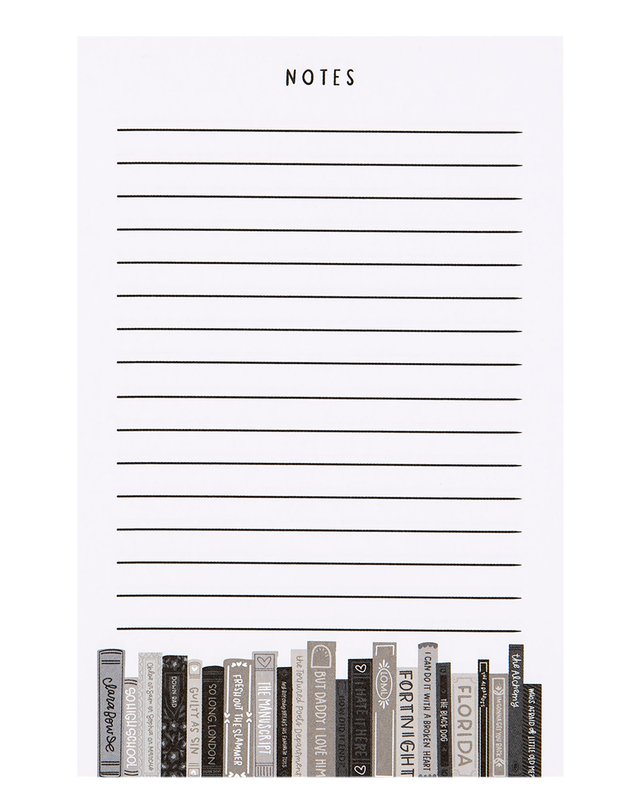 Poetry Books Notepad, 1 of 2