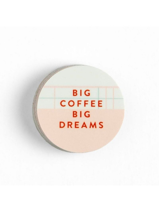 Big Coffee, Big Dreams Decal Sticker, 1 of 1