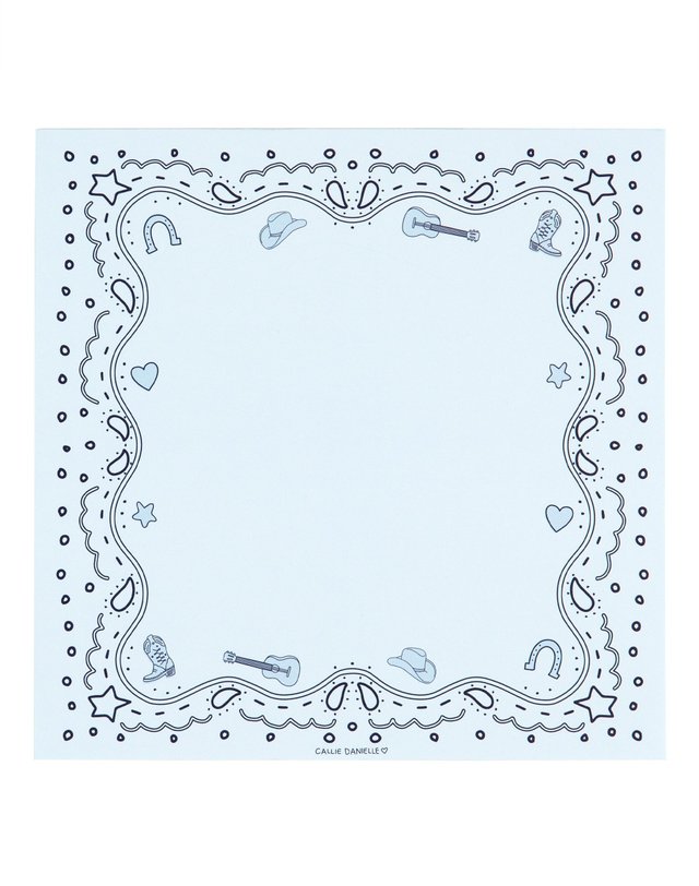 Blue Bandana Western Notepad, 1 of 3
