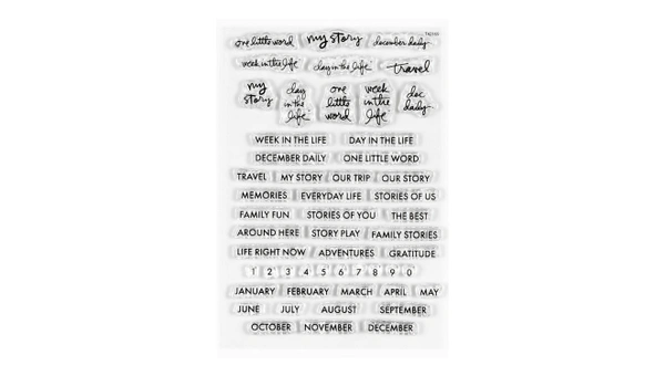 Project Label 4×6 Stamp Set, 1 of 2