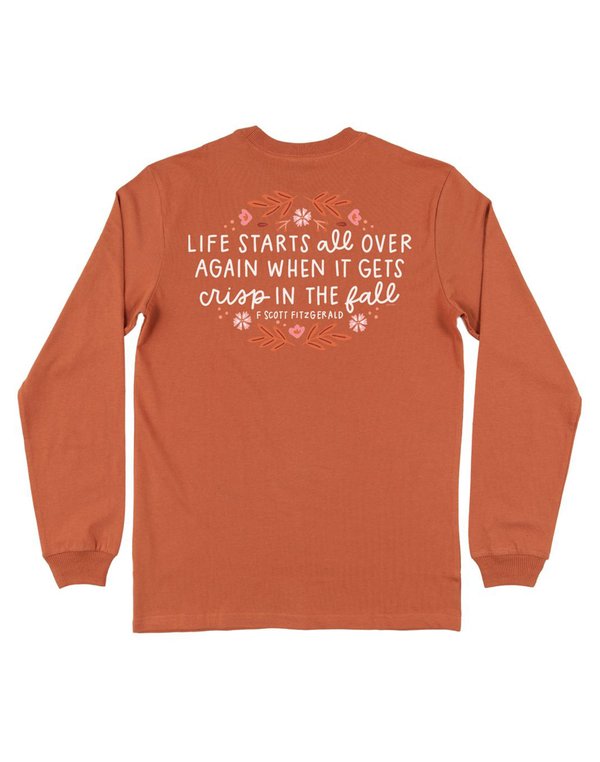 Life Starts in the Fall Long-Sleeve Tee - Yam, 3 of 4