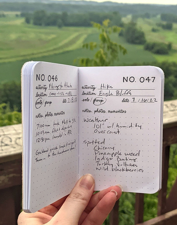 One Hundred Adventures Journal, 2 of 6