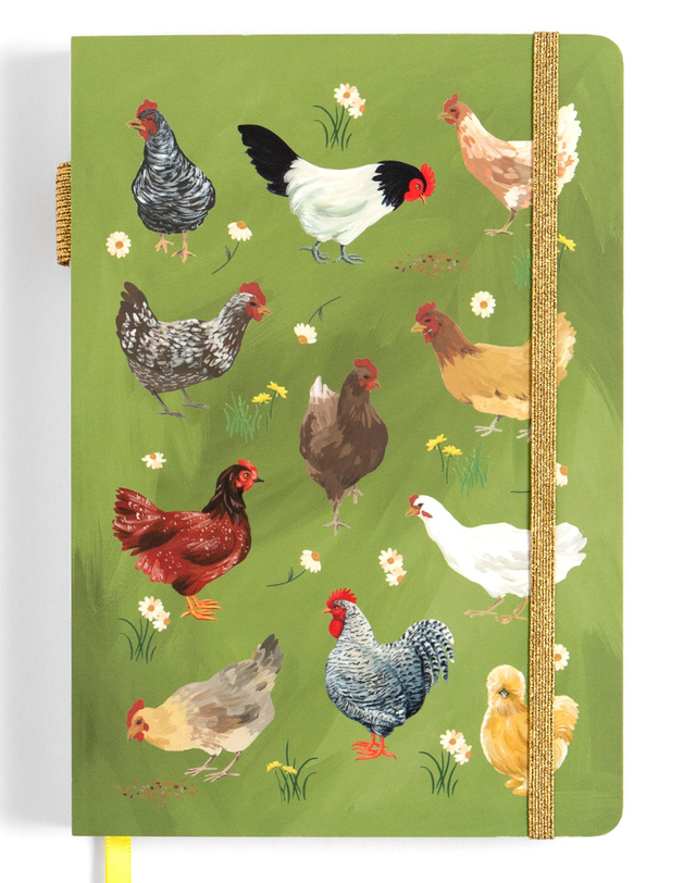 Chicken Meadows Lined Lay Flat Journal, 1 of 3