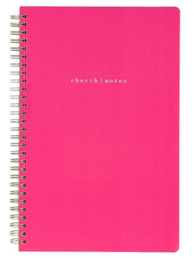 Hot Pink Bible Study Spiral Notebook by Girl, Open Your Bible!, 1 of 7