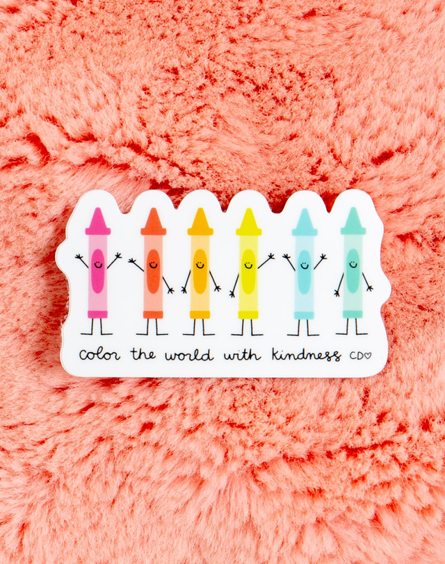 Color the World with Kindness Decal Sticker, 2 of 3