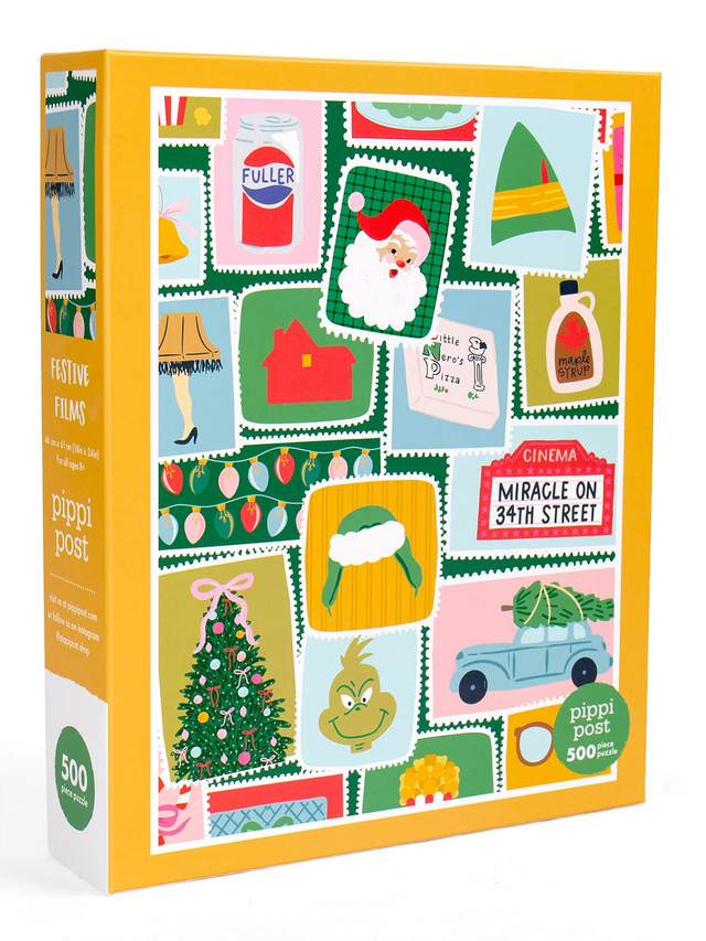 Christmas Movie Favorite Stamps - 500 Piece Jigsaw Puzzle, 1 of 8