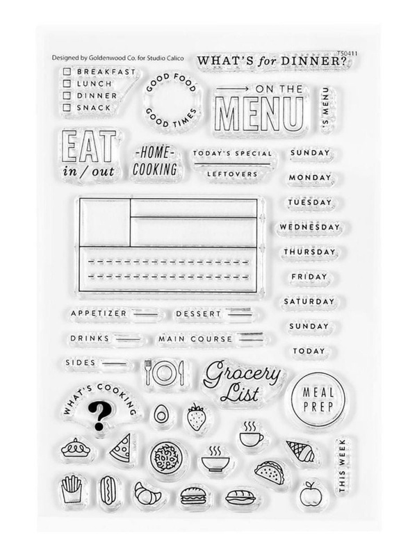 Stamp Set : 4×6 Meal Planner by Goldenwood Co, 1 of 6