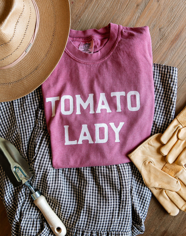 Tomato Lady Tee - Crimson, 1 of 3