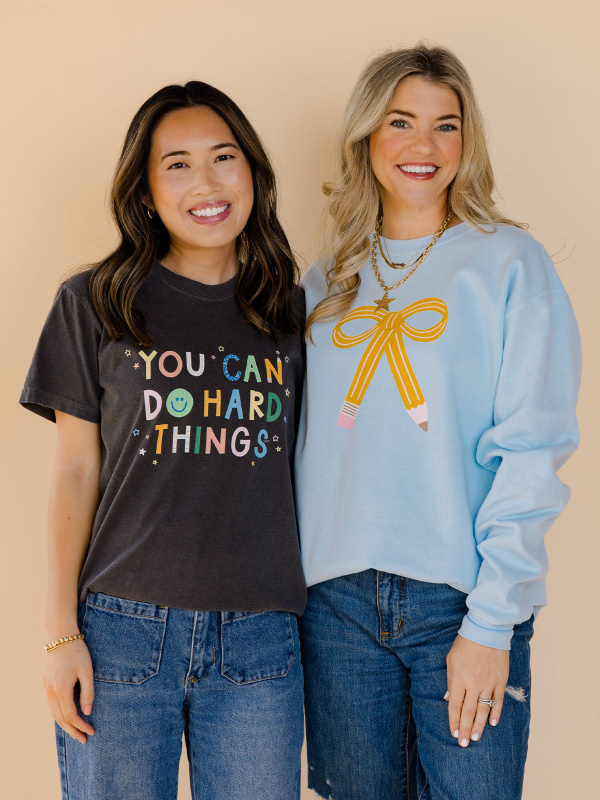 Pencil Bow Sweatshirt - Chambray, 3 of 4
