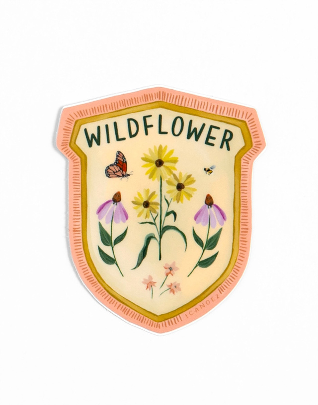 Wildflower Badge Decal Sticker, 5 of 5