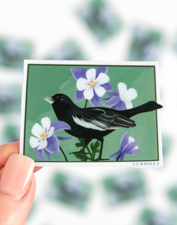 Birds & Blooms Colorado Decal Sticker, 2 of 5